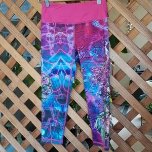 Luna Jai Crop Print Leggings Extra Small
